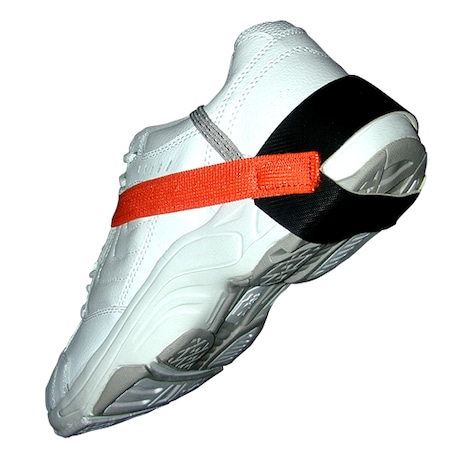 Transforming Technologies Heel Grounder, 1.25" Cup, Stretch HOOK AND LOOP, 1 Meg, Orange HG1370